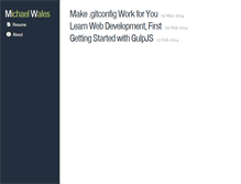 Tablet Screenshot of michaelwales.com